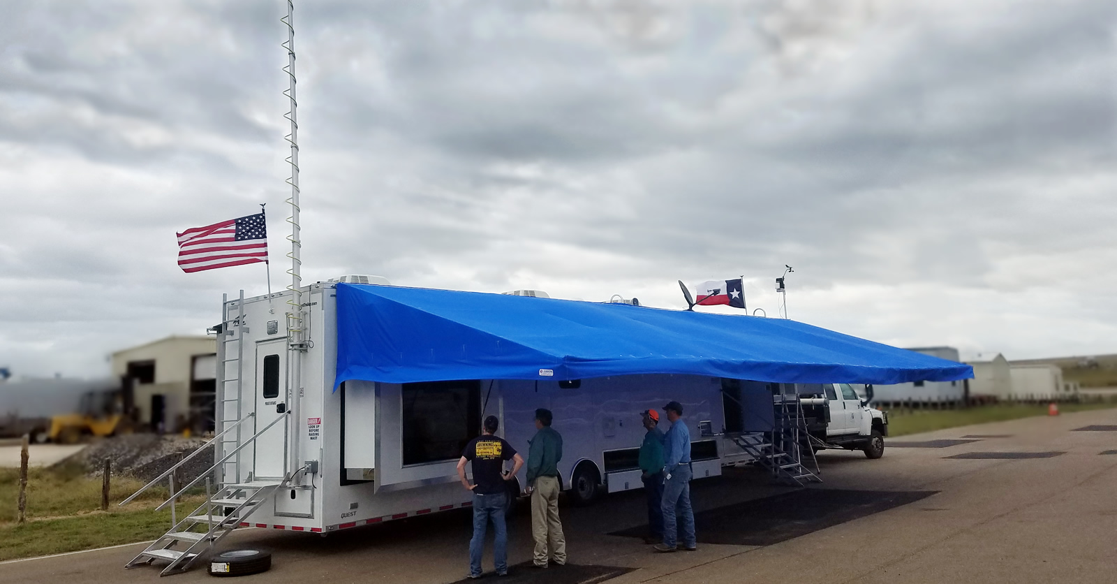 Custom manufactured command center trailer by Clegg Industries